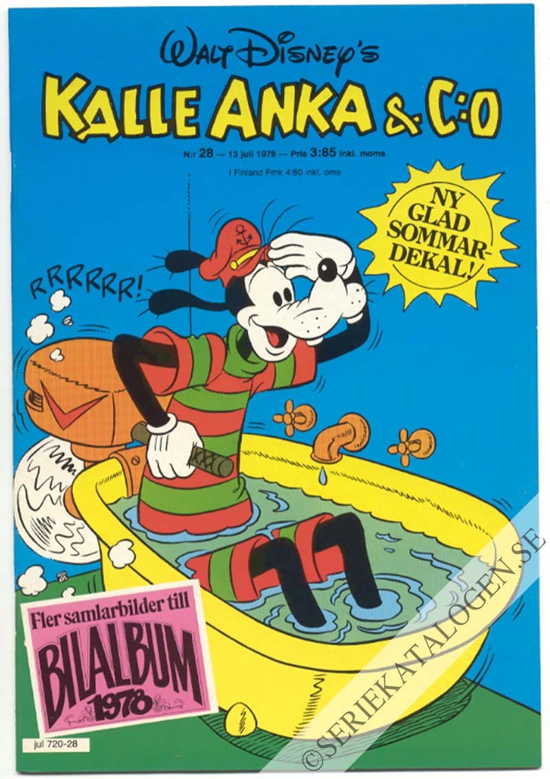 Framsida på Kalle Anka & C:o #28 (1978)
