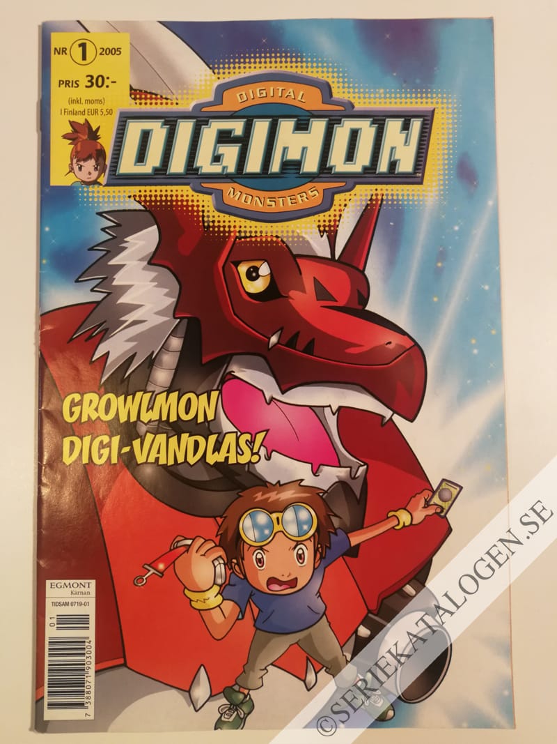 Framsida på Digimon - digital monsters Growlmon digi-vandlas! (2005)