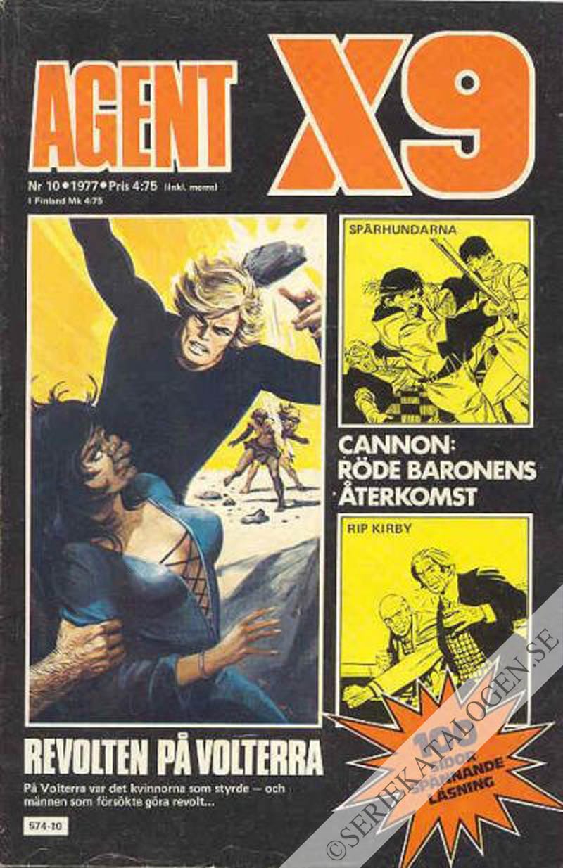 Framsida på Agent X9 #10 (1977)