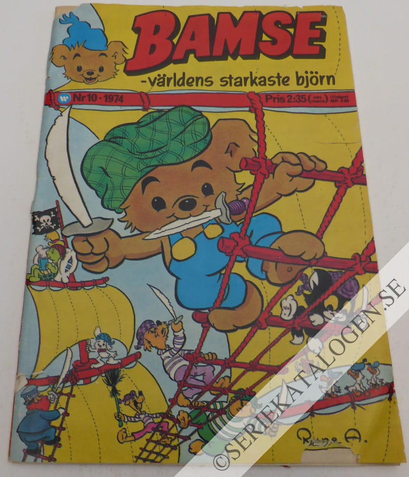 Framsida på Bamse - världens starkaste björn #10 (1974)