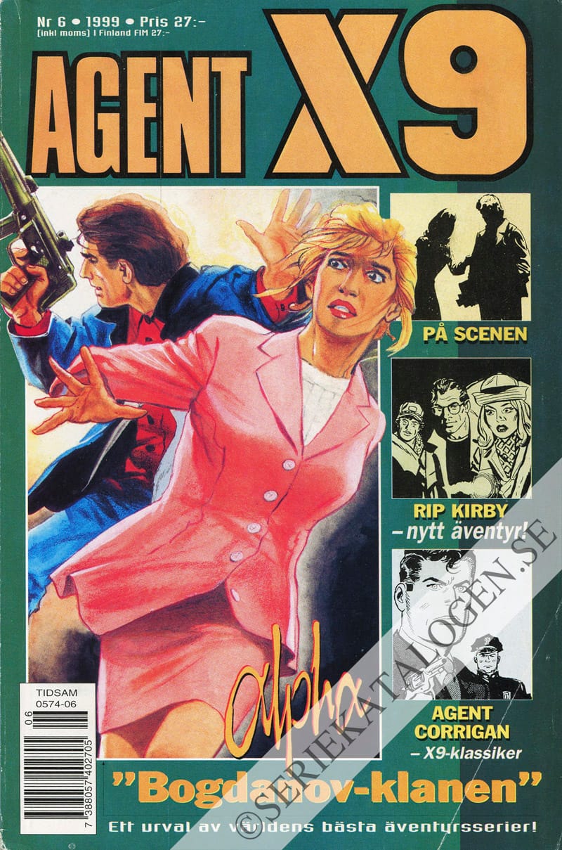 Framsida på Agent X9 #6 (1999)