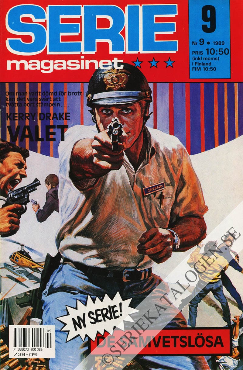 Framsida på Seriemagasinet #9 (1989)
