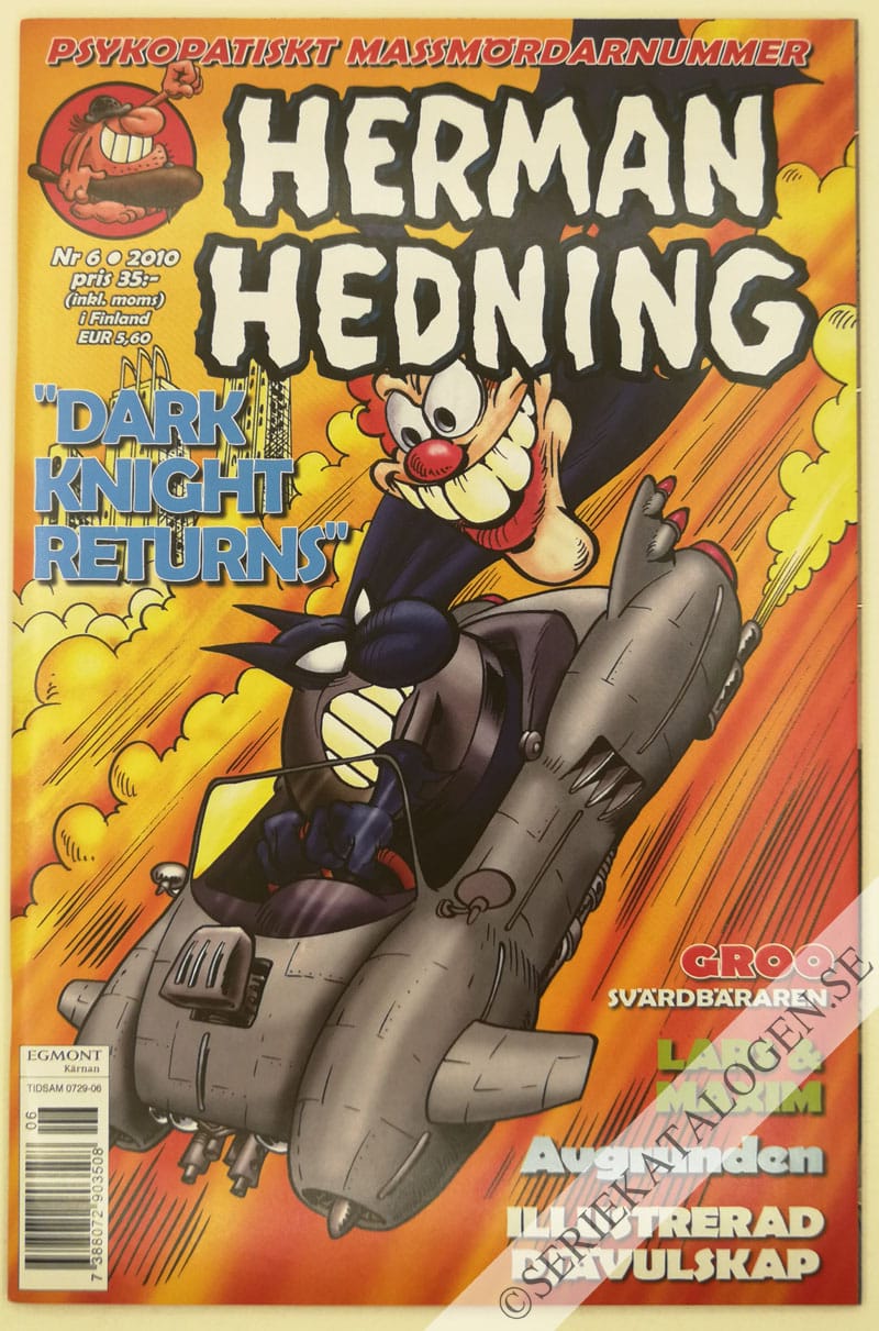 Framsida på Herman Hedning #6 (2010)