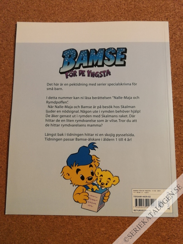 Baksida på Nalle-Maja och Rymdpoffen (2021)