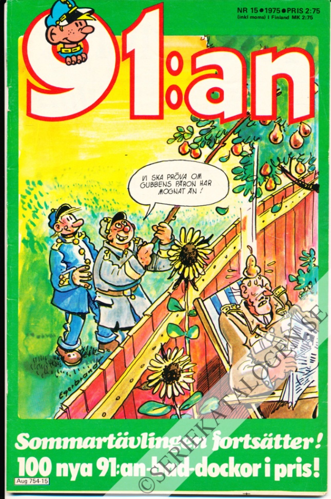 Framsida på 91:an #15 (1975)
