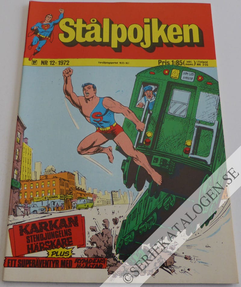 Framsida på Stålpojken #12 (1972)