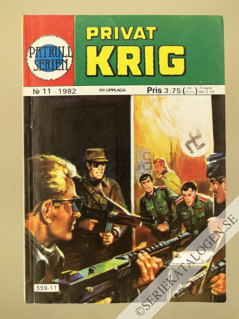 Framsida på Patrullserien #11 - Privat krig (1982)