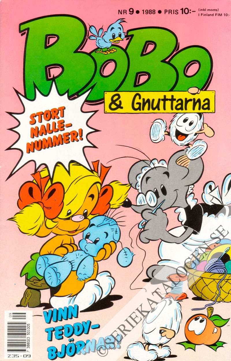 Framsida på Bobo & Gnuttarna #9 (1988)