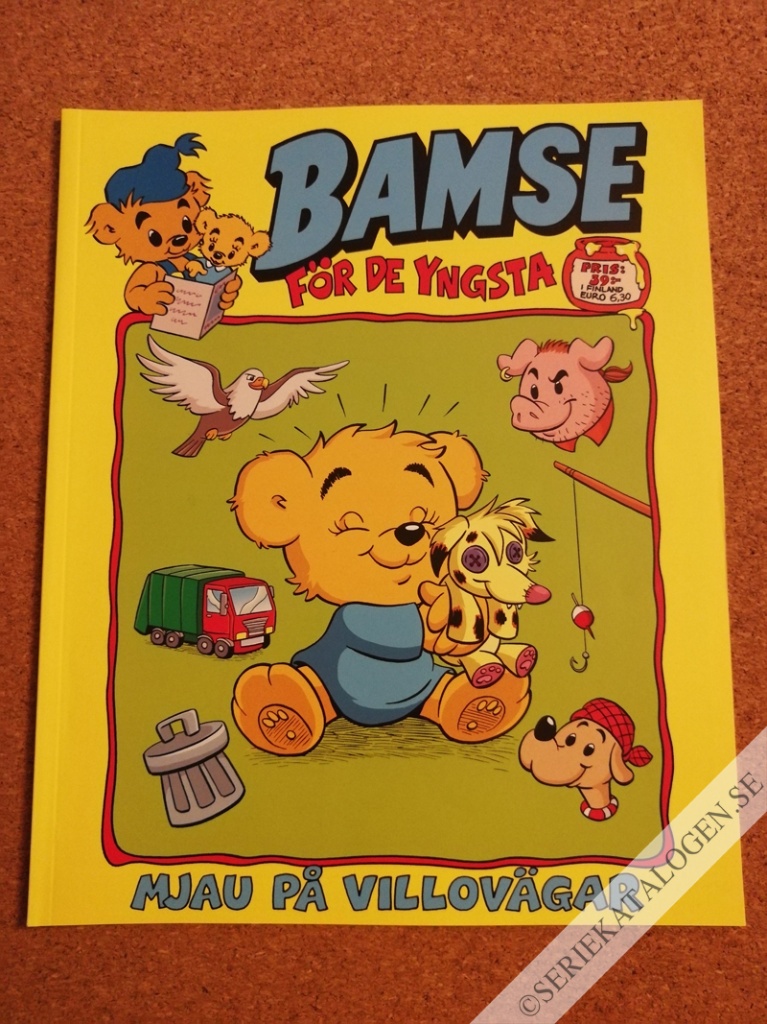 Framsida på Bamse för de yngsta Mjau på villovägar (2021)