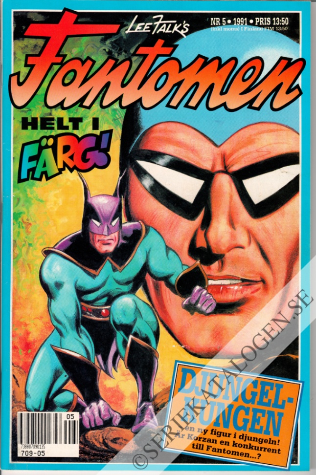 Framsida på Fantomen #5 (1991)