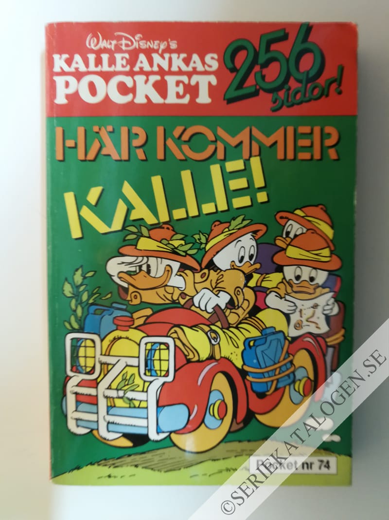 Framsida på Kalle Ankas pocket Här kommer Kalle! (1986)