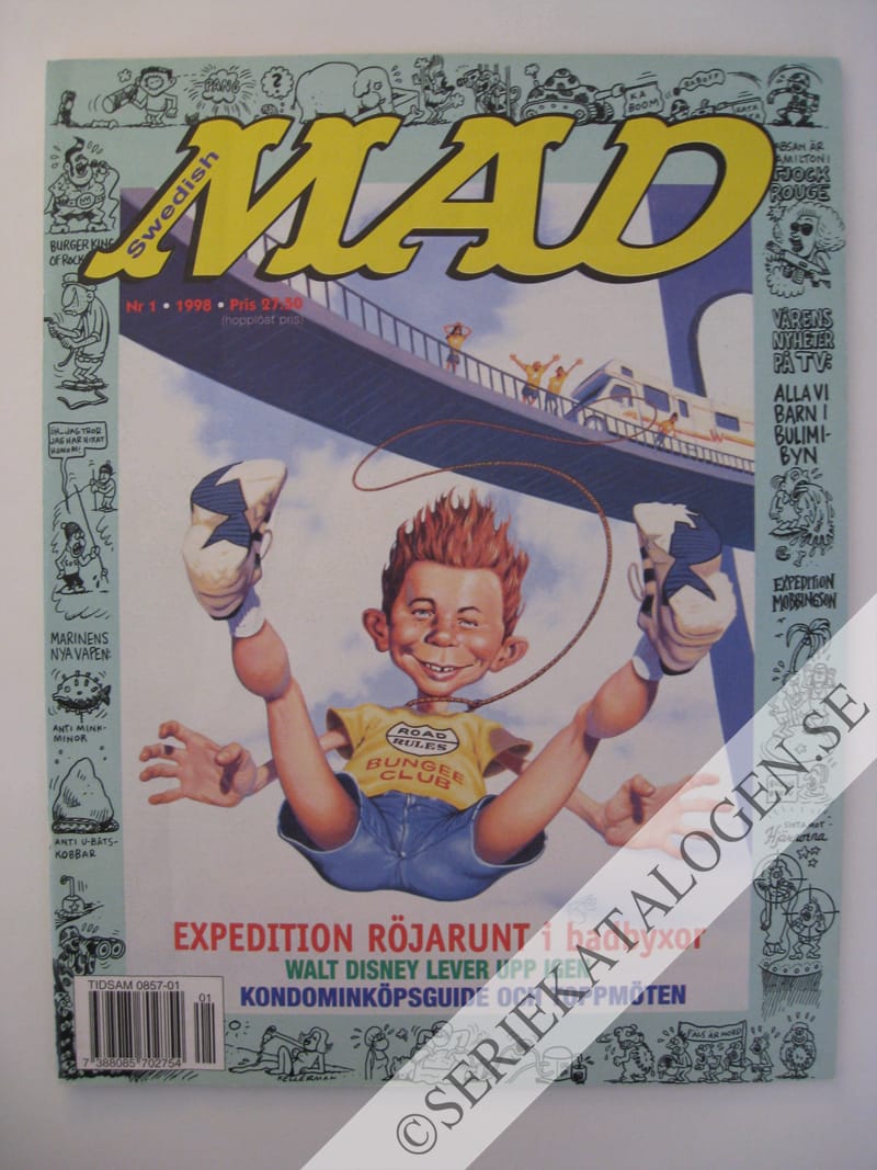 Framsida på Svenska MAD #1 (1998)