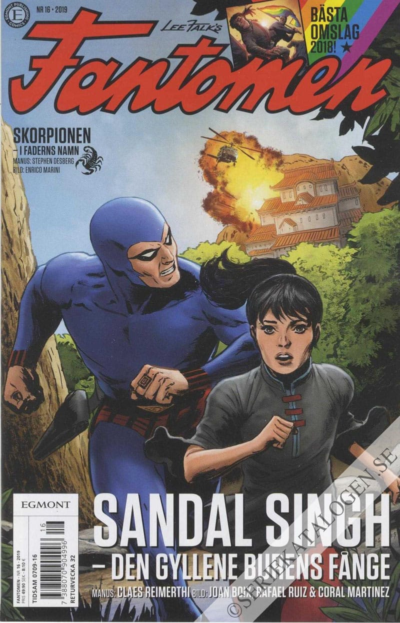 Framsida på Fantomen #16 (2019)