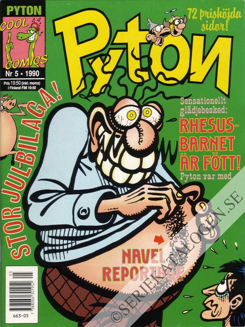 Framsida på Pyton #5 (1990)