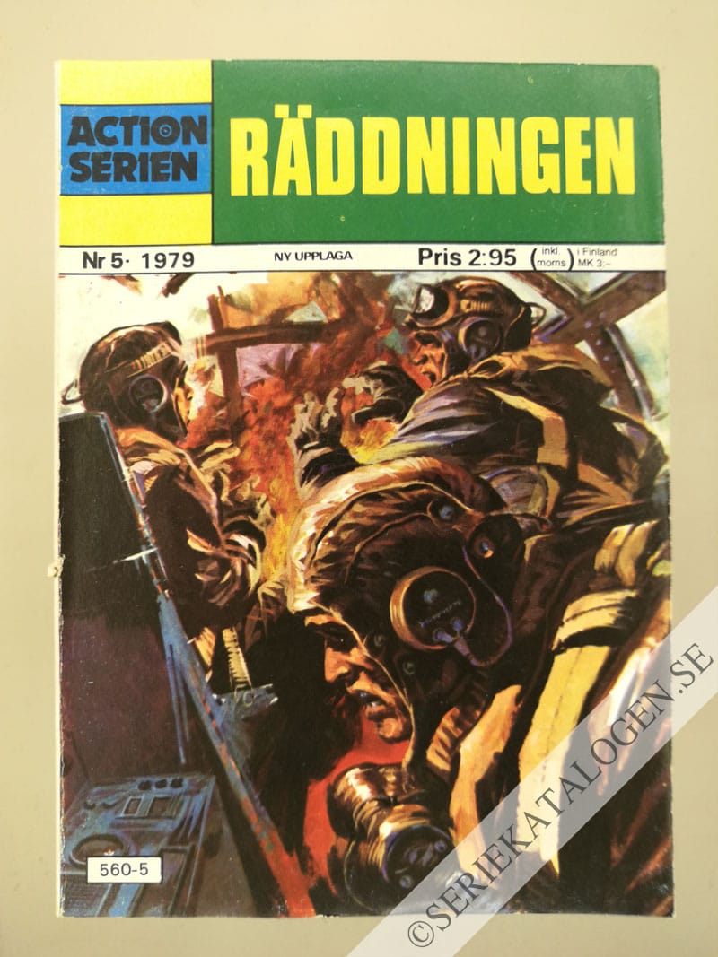 Framsida på Actionserien Räddningen (1979)