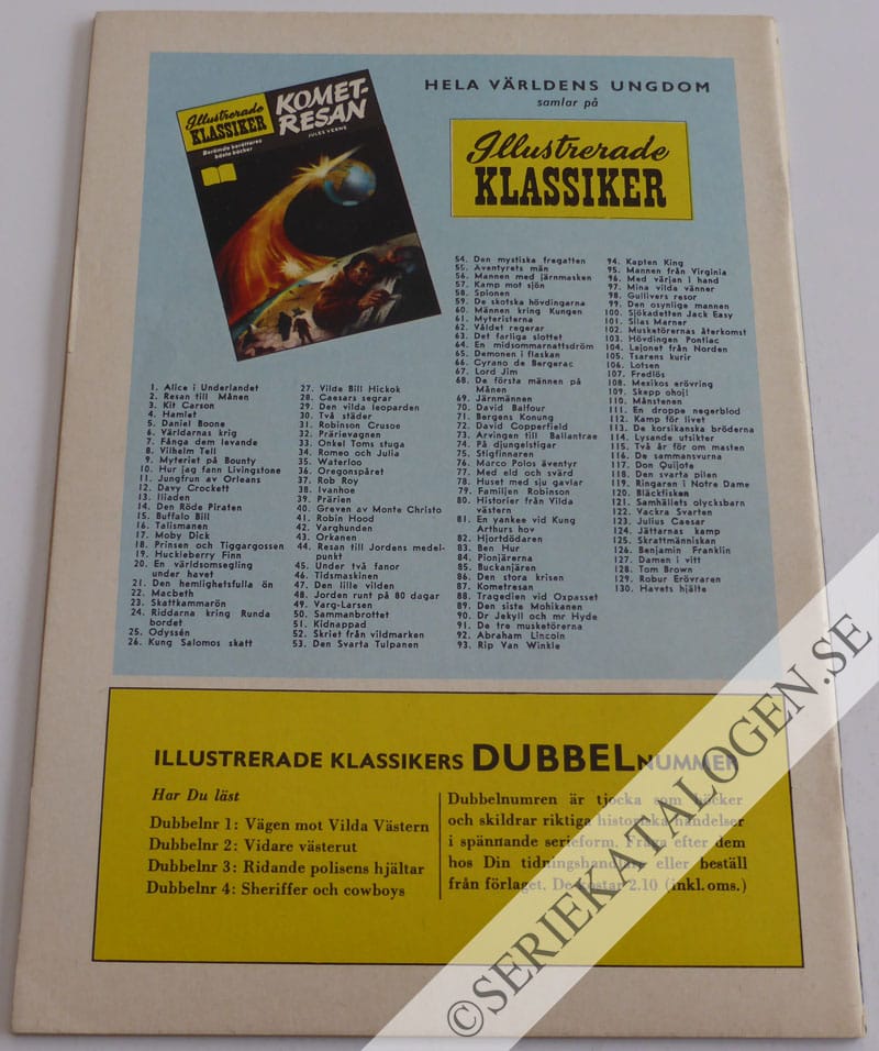 Baksida på Havets hjälte (1961)