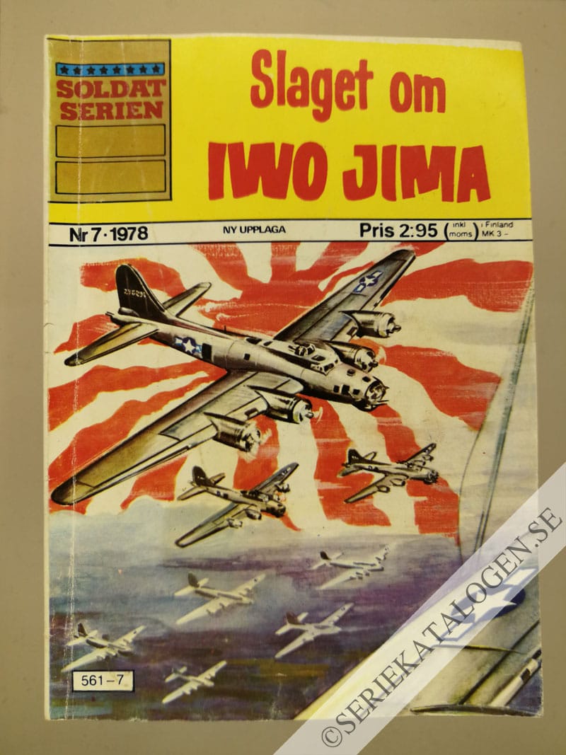 Framsida på Soldatserien #7 - Slaget om Iwo Jima (1978)