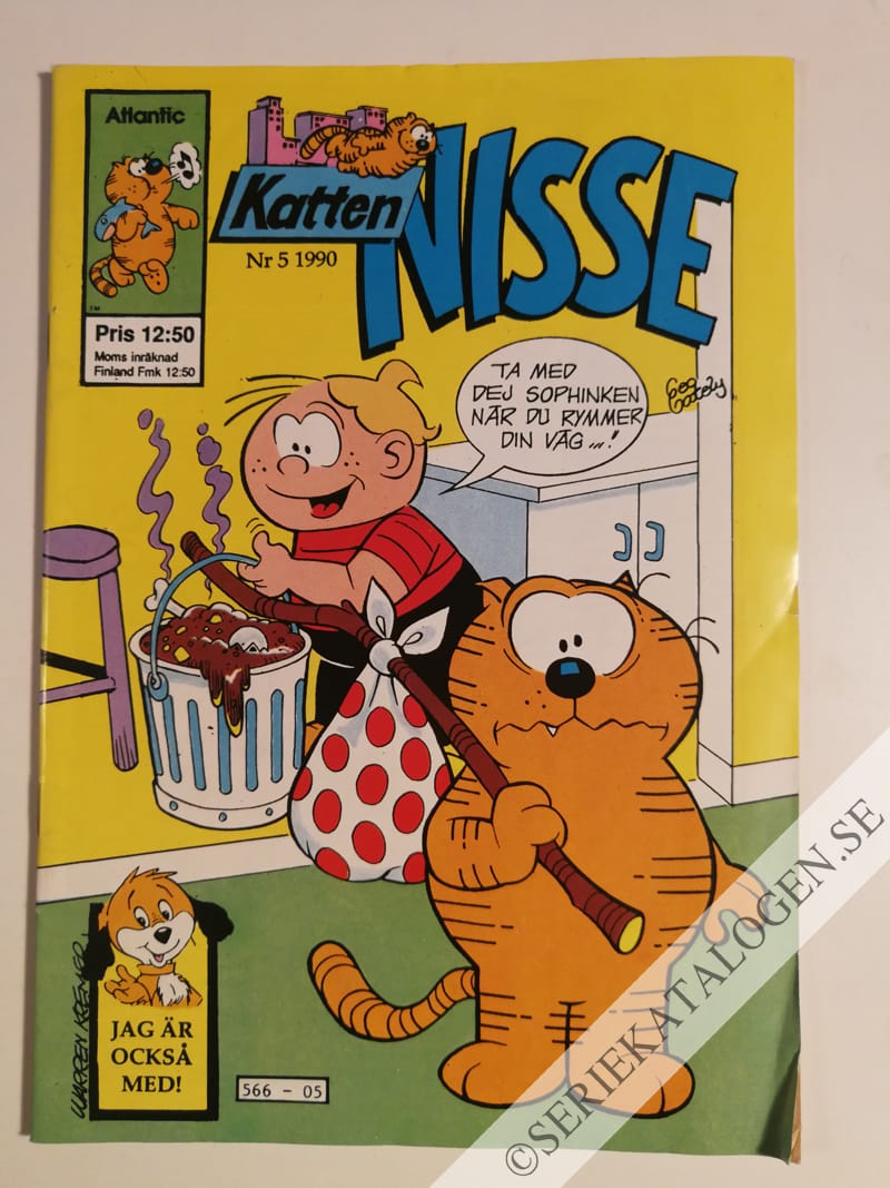 Framsida på Katten Nisse #5 (1990)