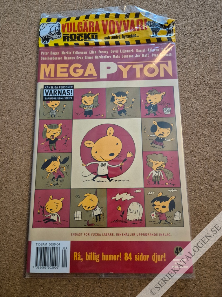 Framsida på MegaPyton #4 (2001)