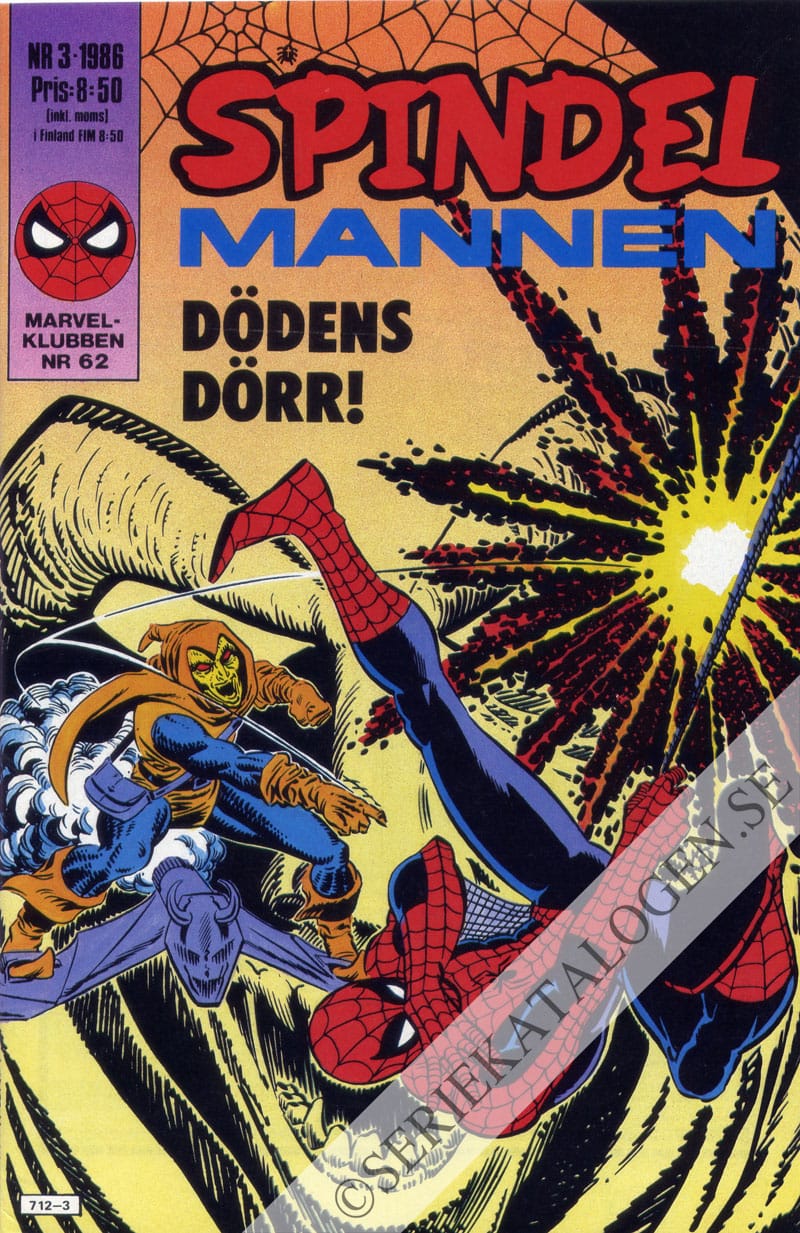 Framsida på Spindelmannen #3 (1986)