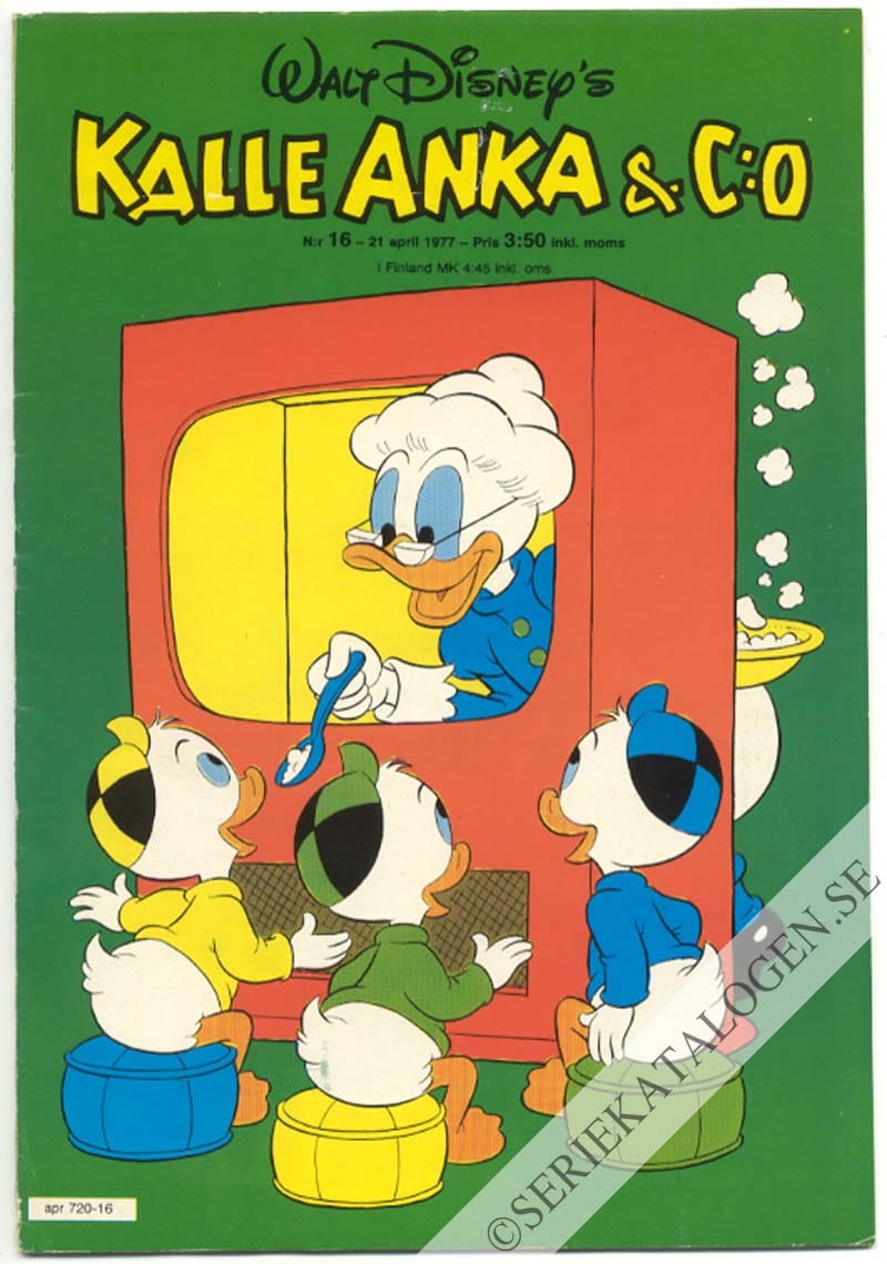 Framsida på Kalle Anka & C:o #16 (1977)