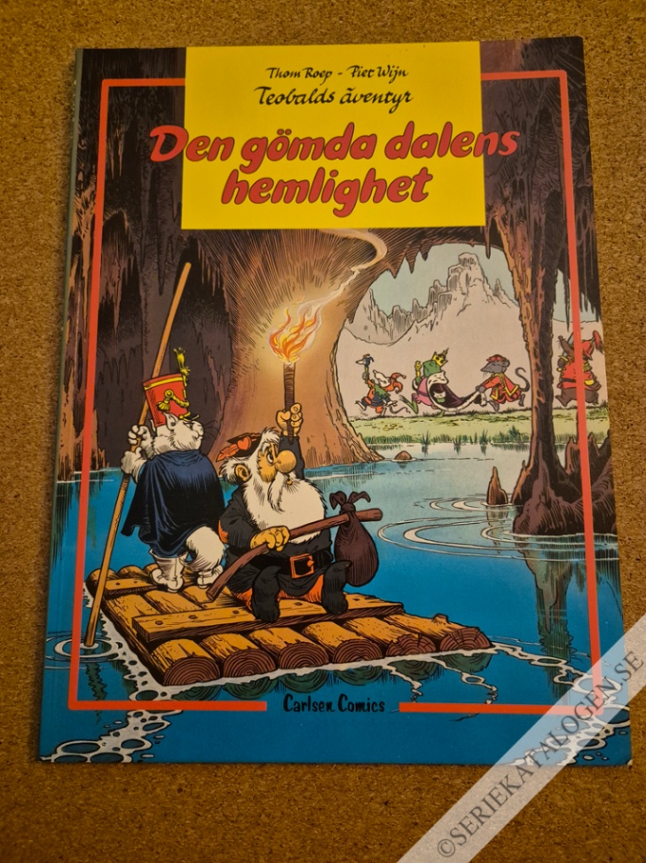 Framsida på Teobalds äventyr Den gömda dalens hemlighet (1981)