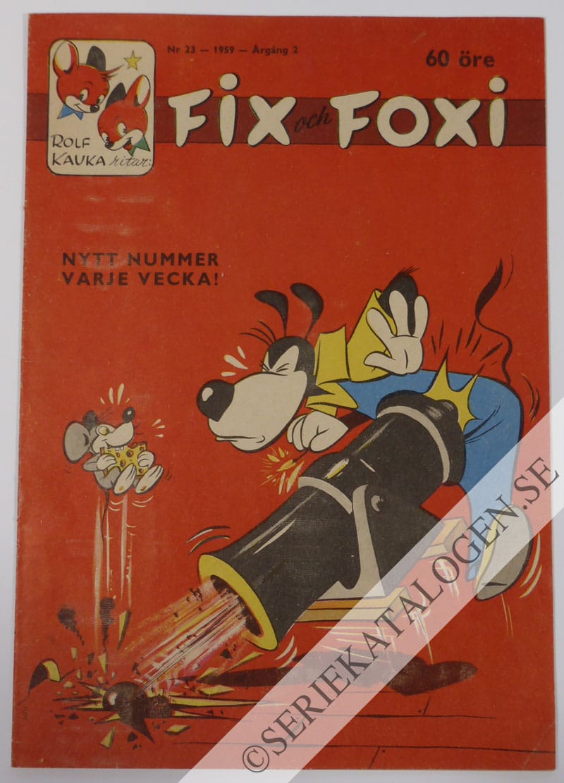 Framsida på Fix och Foxi #23 (1959)