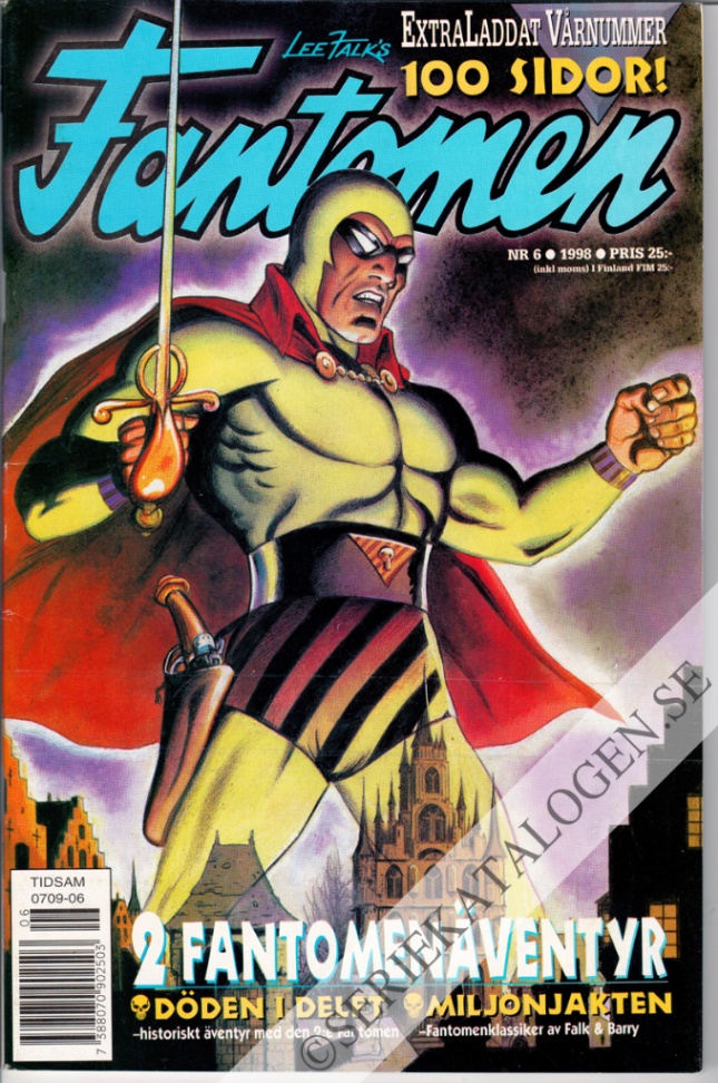 Framsida på Fantomen #6 (1998)