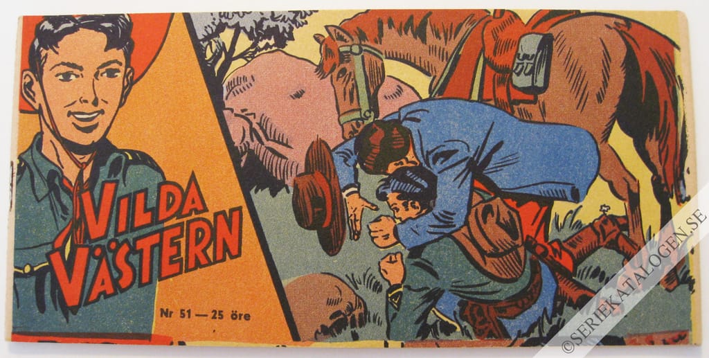 Framsida på Vilda Västern #51 (1956)