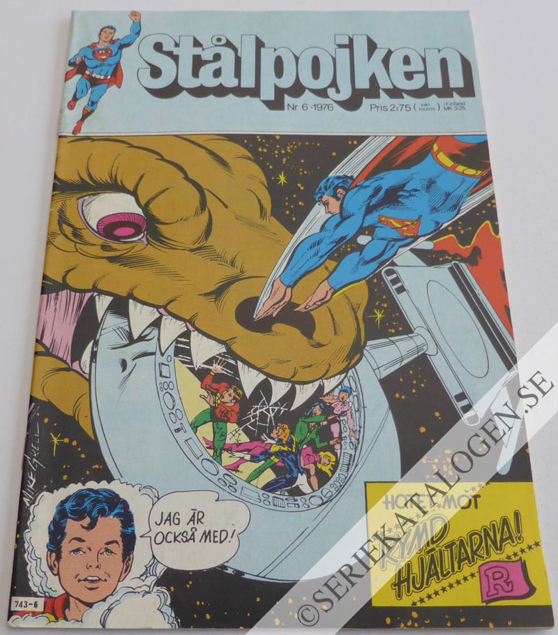 Framsida på Stålpojken #6 (1976)