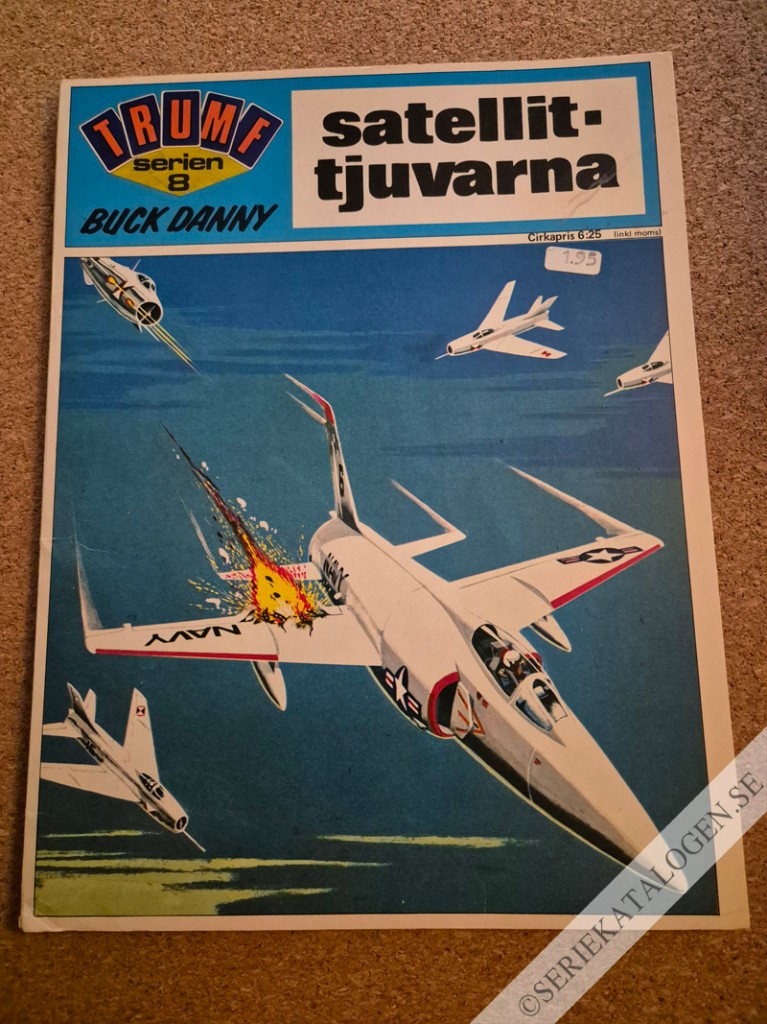 Framsida på Trumf-serien #8 - Buck Danny - Satellittjuvarna (1972)