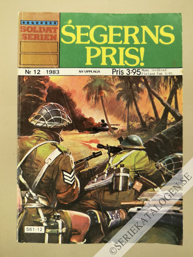 Framsida på Soldatserien #12 - Segerns pris! (1983)