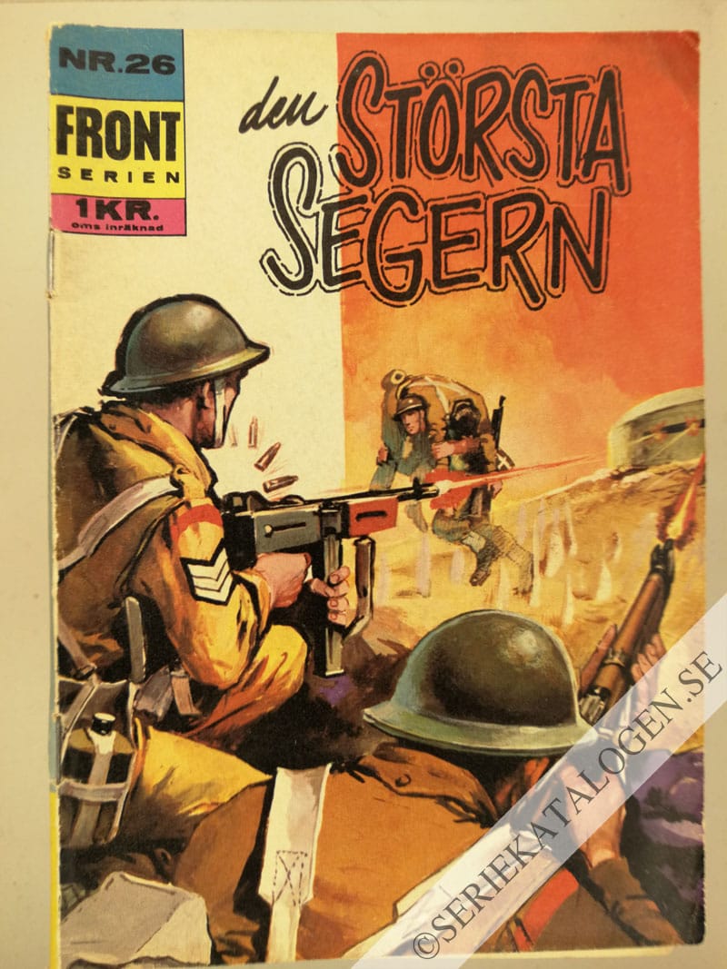 Framsida på Frontserien Den största segern (1967)