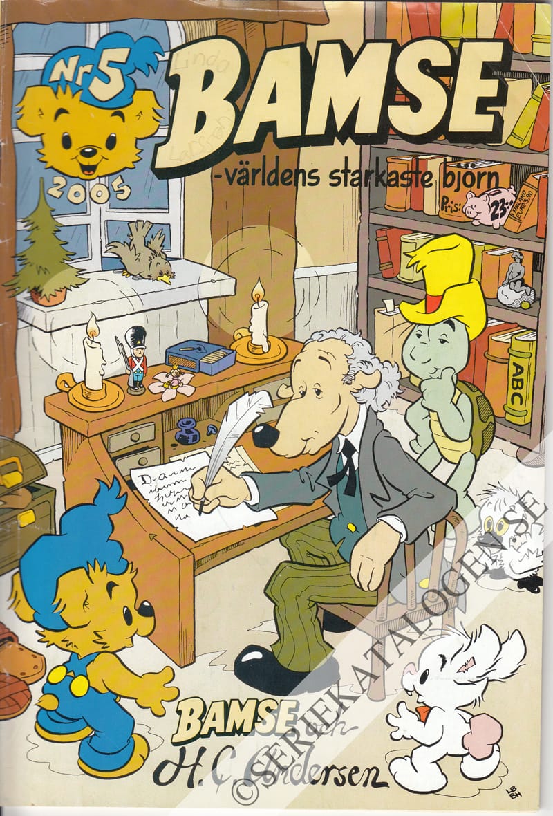 Framsida på Bamse #5 - Bamse och H. C. Andersen (2005)
