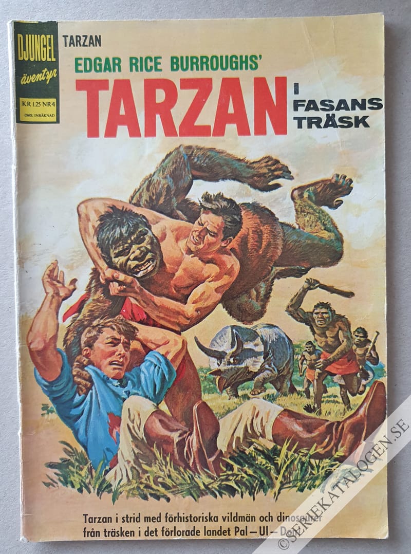 Framsida på Djungeläventyr Tarzan i fasans träsk (1965)