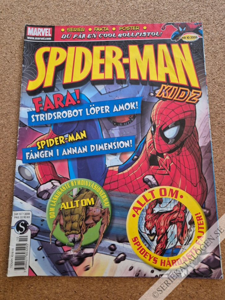 Framsida på Spider-Man Kidz #10 (2008)