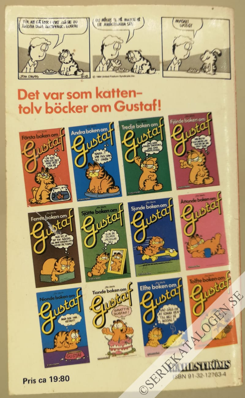 Baksida på Tolfte boken om Gustaf (1986)