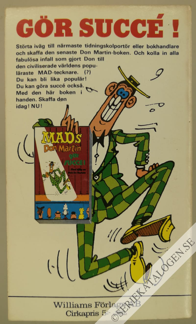 Baksida på Sjung med Mad (1970)