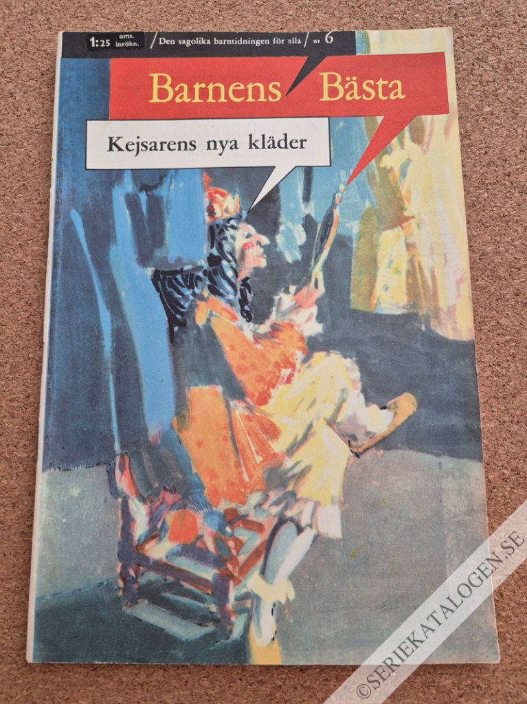 Framsida på Barnens bästa Kejsarens nya kläder (1961)