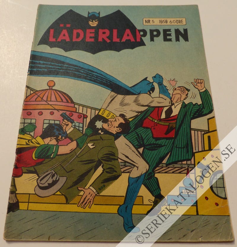 Framsida på Läderlappen och Robin #5 (1959)