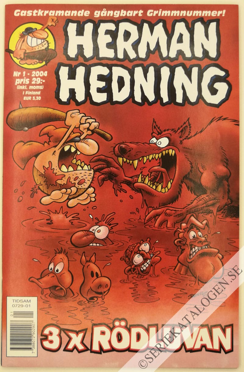 Framsida på Herman Hedning #1 (2004)