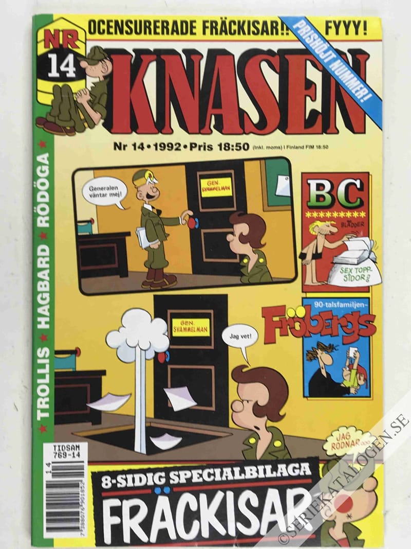 Framsida på Knasen #14 (1992)