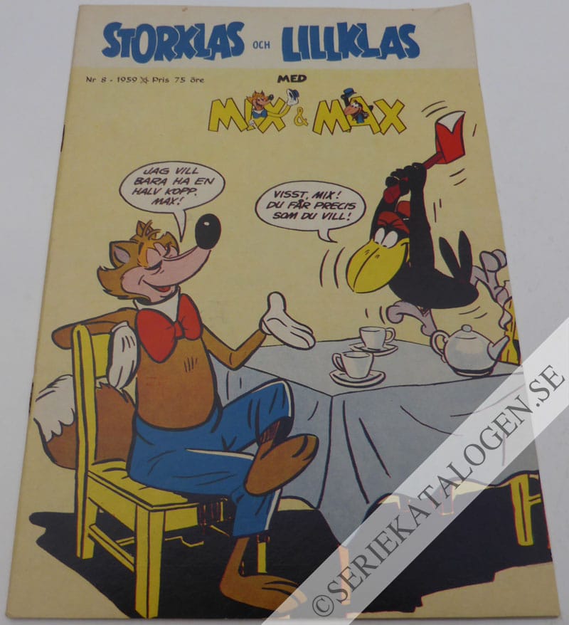 Framsida på Storklas och Lillklas #8 (1959)