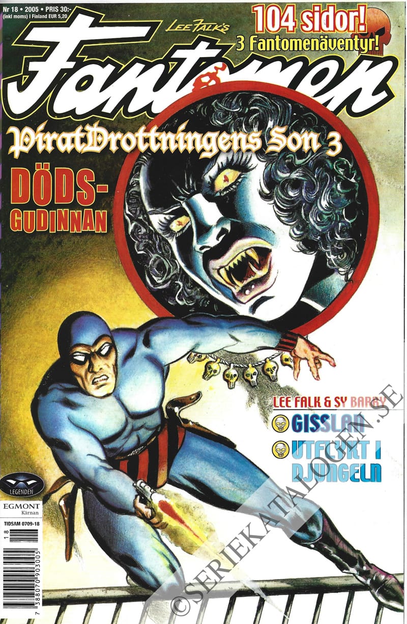 Framsida på Fantomen #18 (2005)