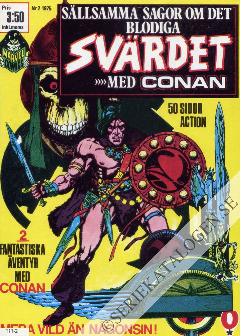 Framsida på Sällsamma sagor om det blodiga svärdet med Conan #2 (1975)