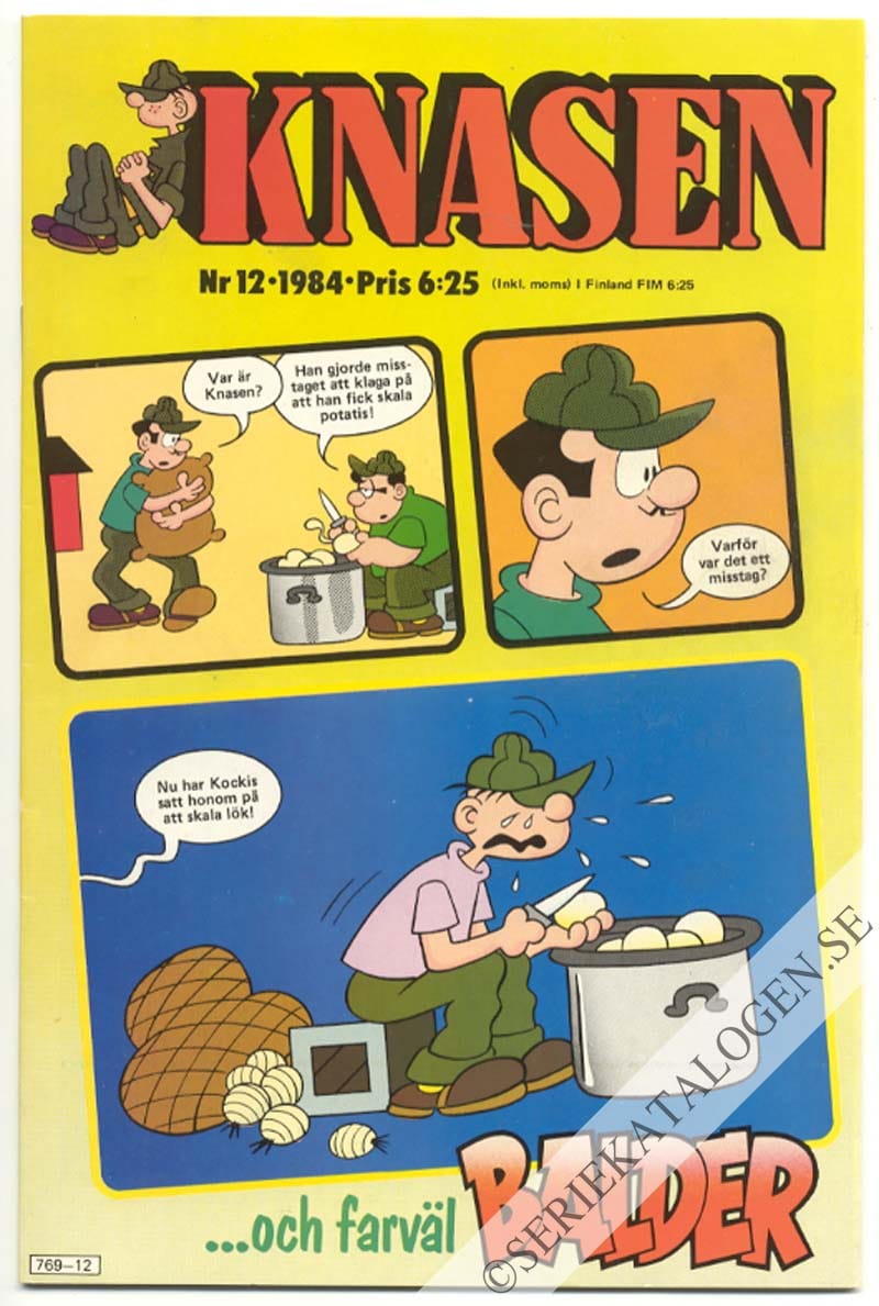 Framsida på Knasen #12 (1984)