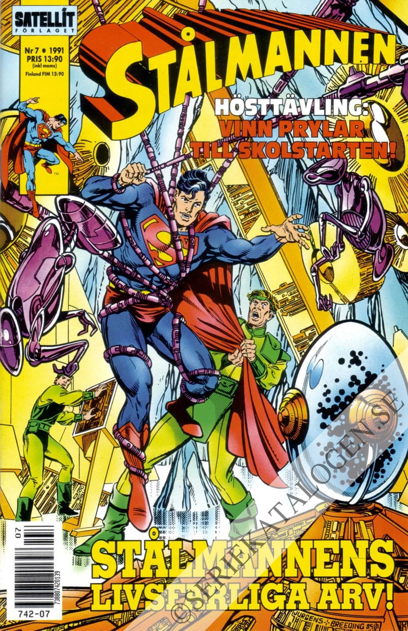 Framsida på Stålmannen #7 (1991)