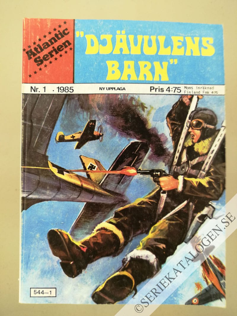 Framsida på Atlanticserien "Djävulens barn" (1985)