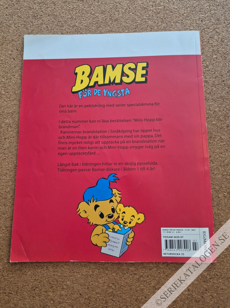 Baksida på Mini-Hopp blir brandman (2021)