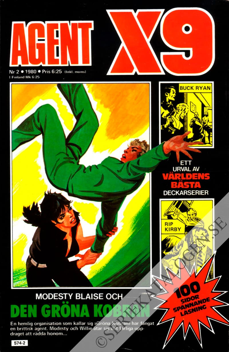 Framsida på Agent X9 #2 (1980)